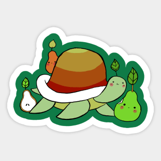 Pear Turtle Sticker
